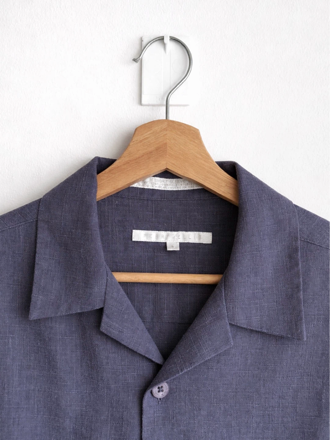 Perry Ellis Linen Blend Camp Collar Shirt - photo 3