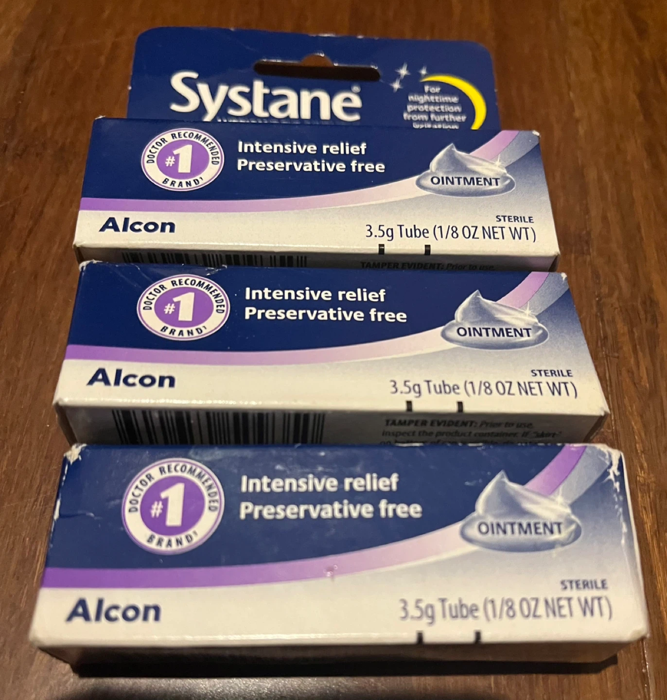 Systane Nightime Eye Ointment (3 Packs) + Ocusoft lid scrub