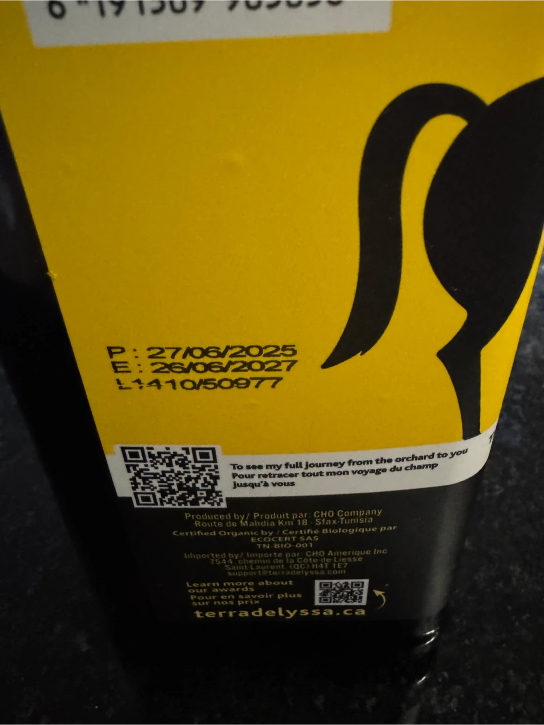 Terradelyssa Organic Extra Virgin Olive Oil 1L - photo 2