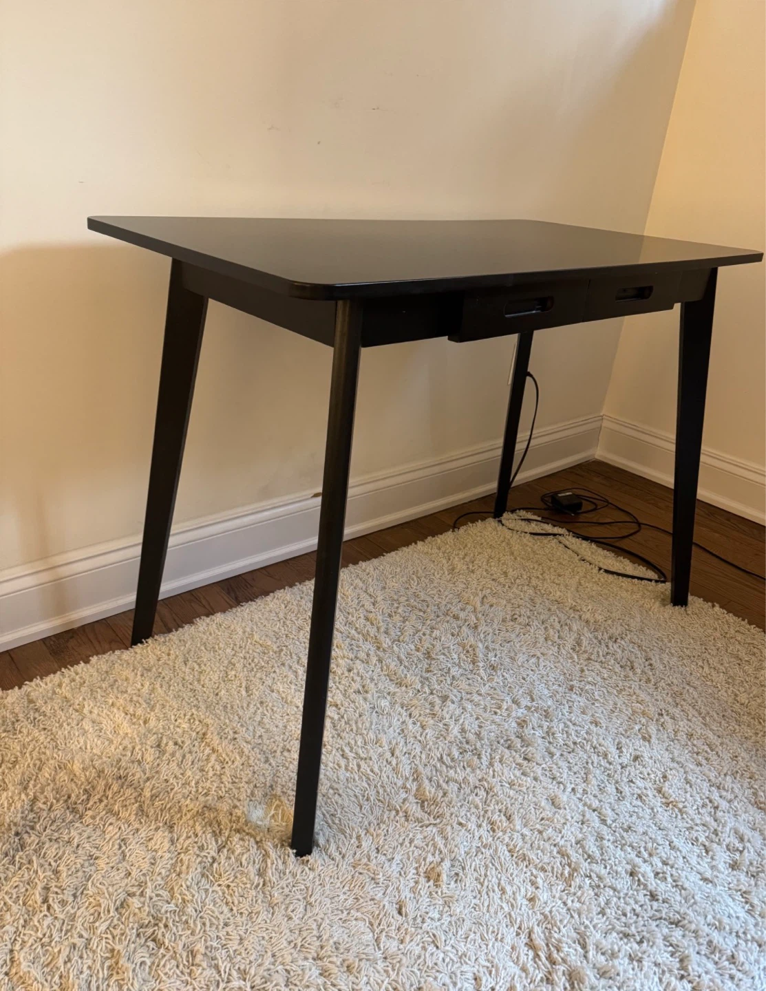 Black Desk with Drawer