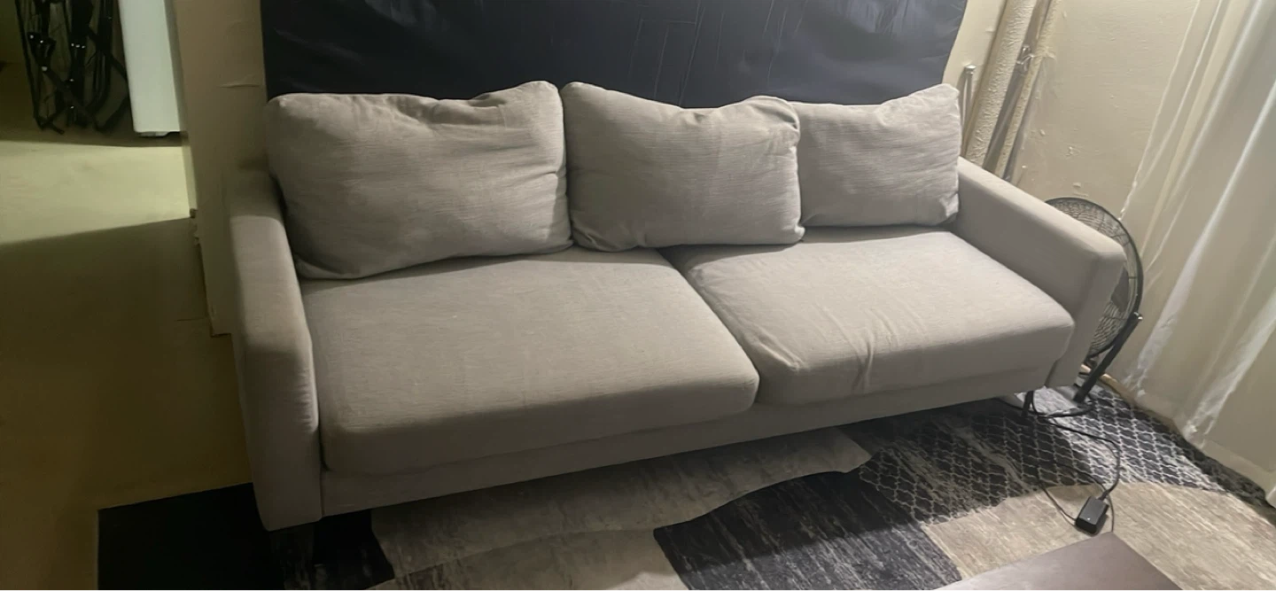 MOVING SALE - Gray Sofa and Accent chair from Inside Weather. - photo 2