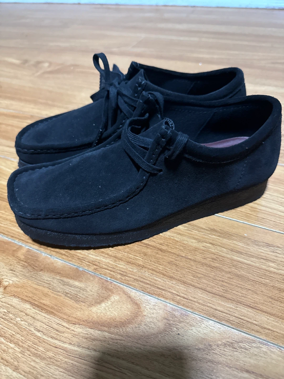 Clarks Wallabee Shoes Black Suede - photo 3
