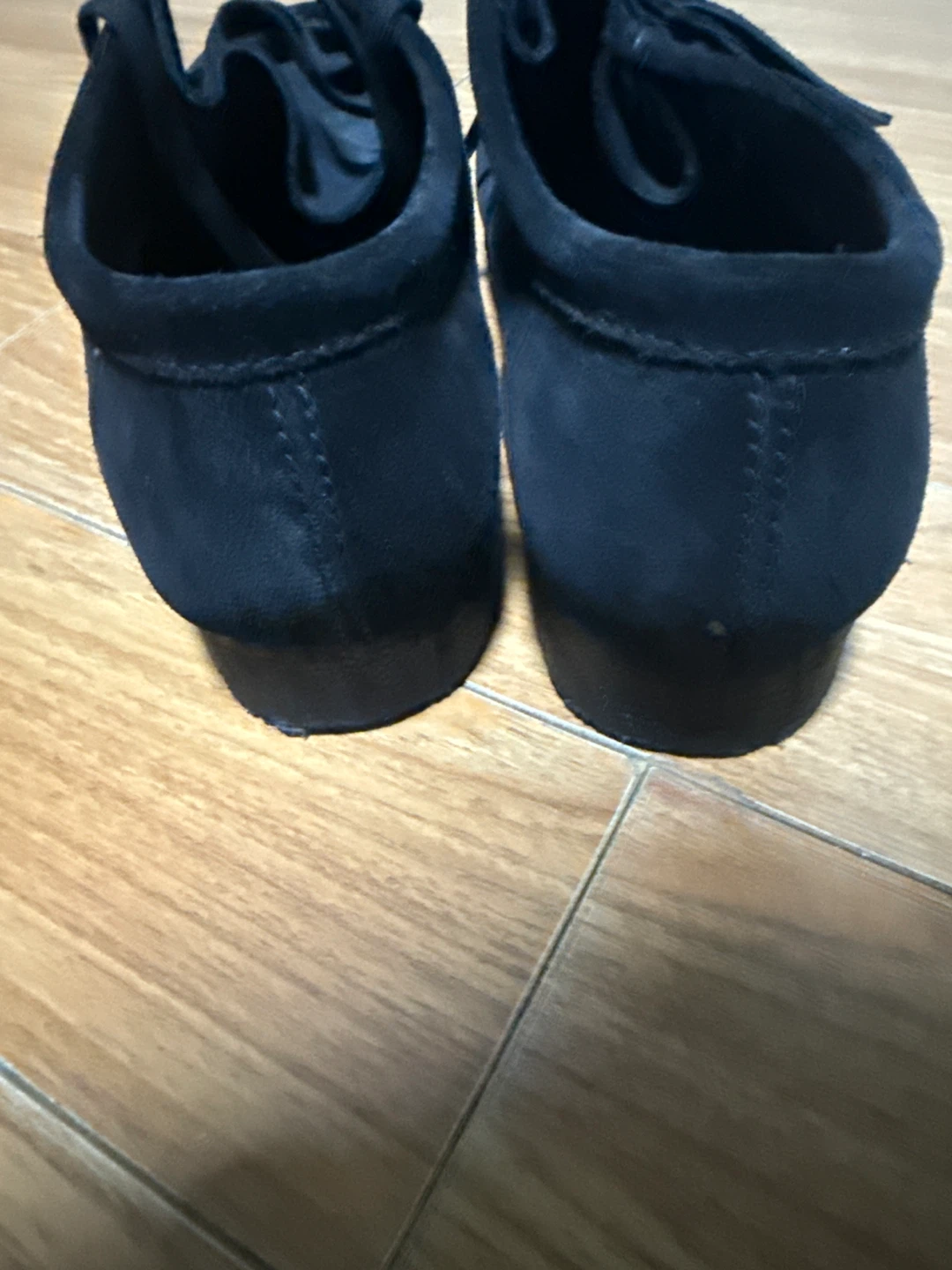 Clarks Wallabee Shoes Black Suede - photo 4