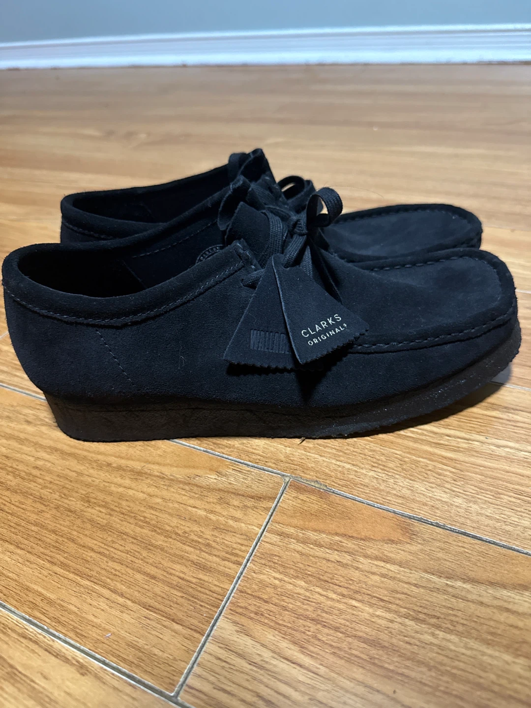 Clarks Wallabee Shoes Black Suede - photo 5
