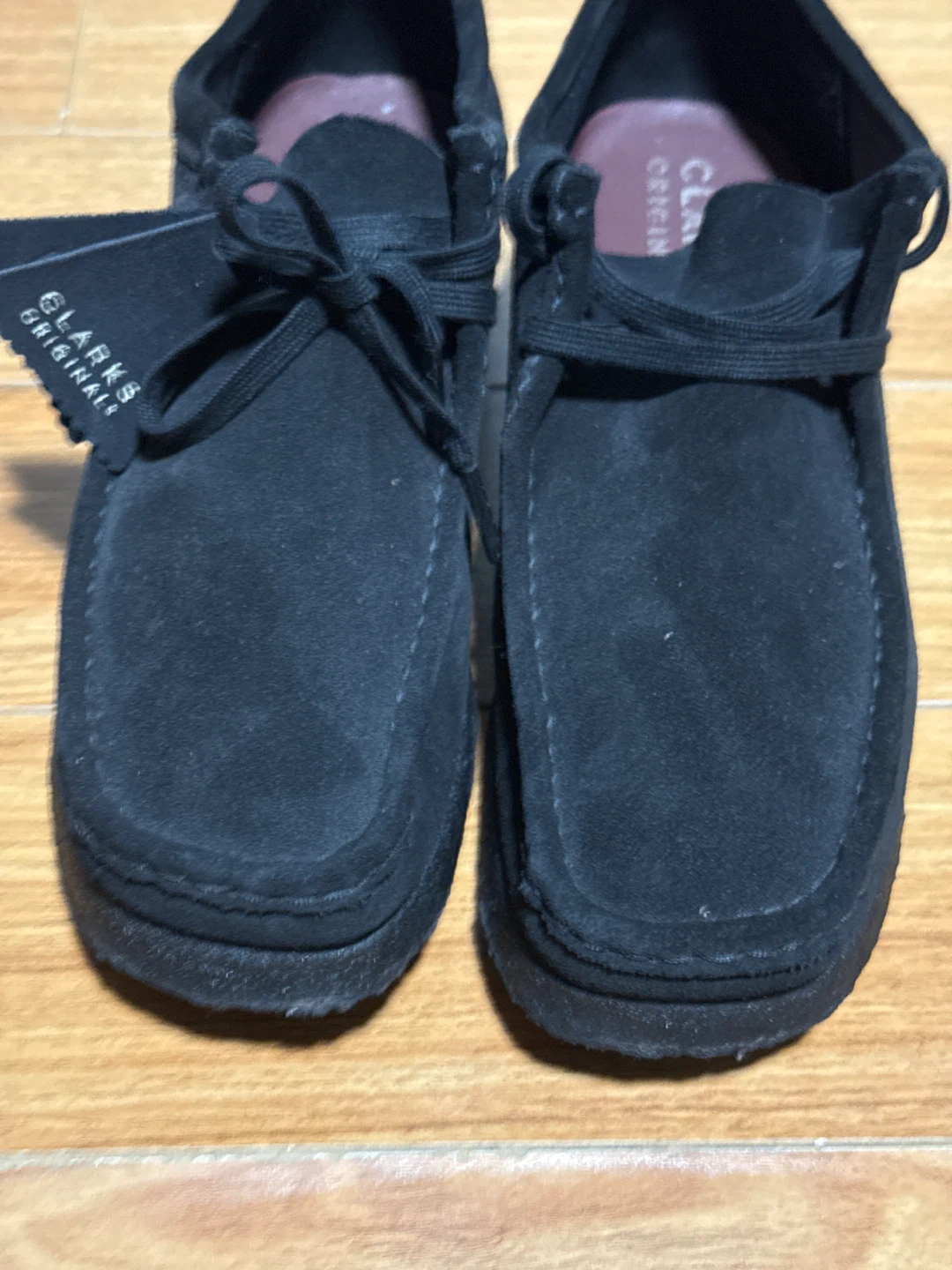 Clarks Wallabee Shoes Black Suede - photo 2
