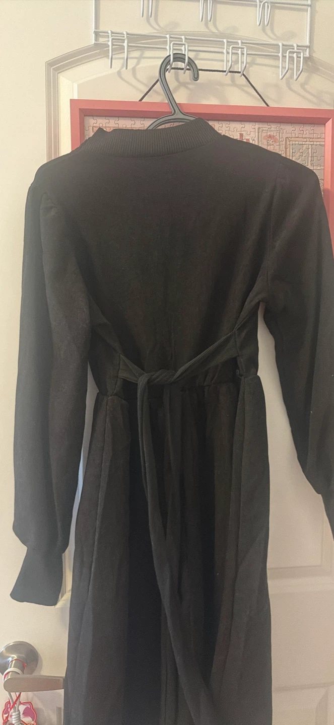 Black Embroidered Dress - Size L - photo 3