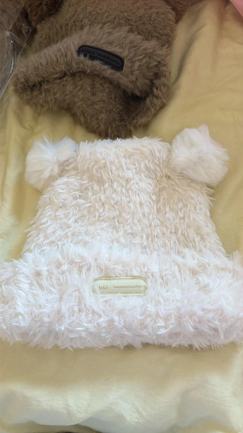 Plush Teddy Bear Bucket Hat
