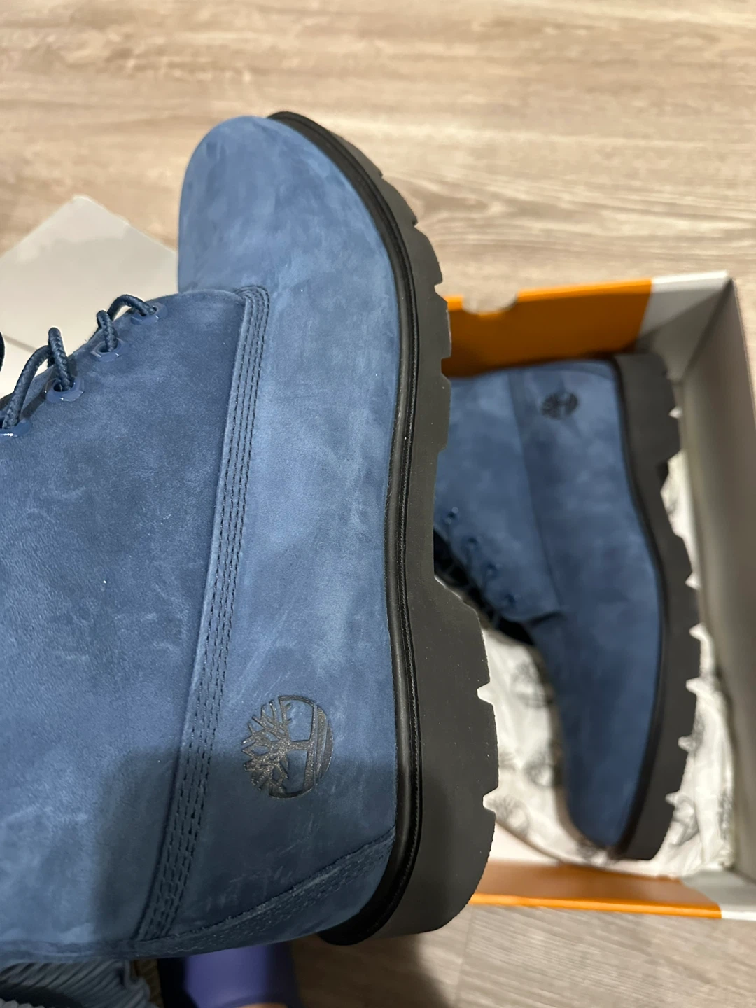 Timberland Boots - Dark Blue Nubuck - Size 11.5 - photo 4