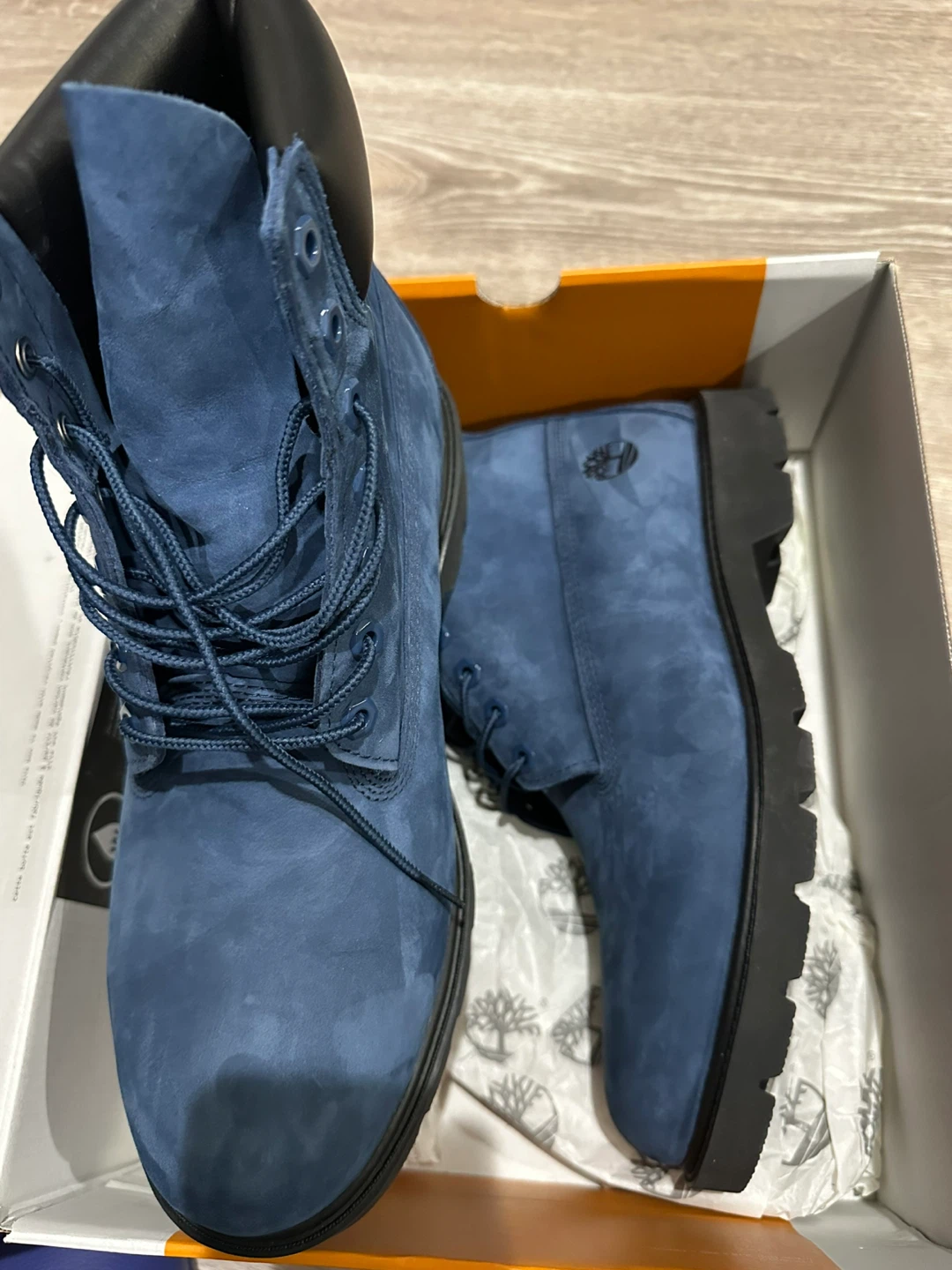 Timberland Boots - Dark Blue Nubuck - Size 11.5 - photo 3