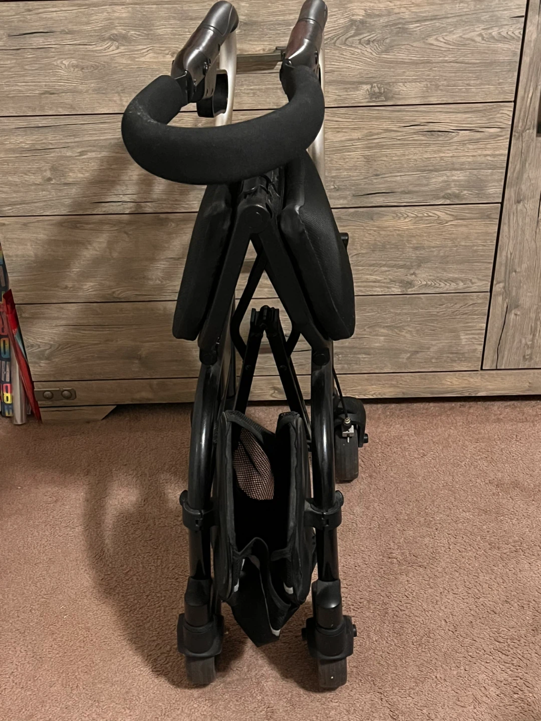 Black Rollator Walker with Seat and Basket - photo 3