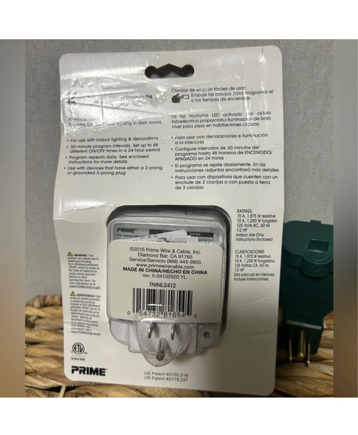 Prime Heavy Duty 24-Hour Indoor/Outdoor Timer - photo 2