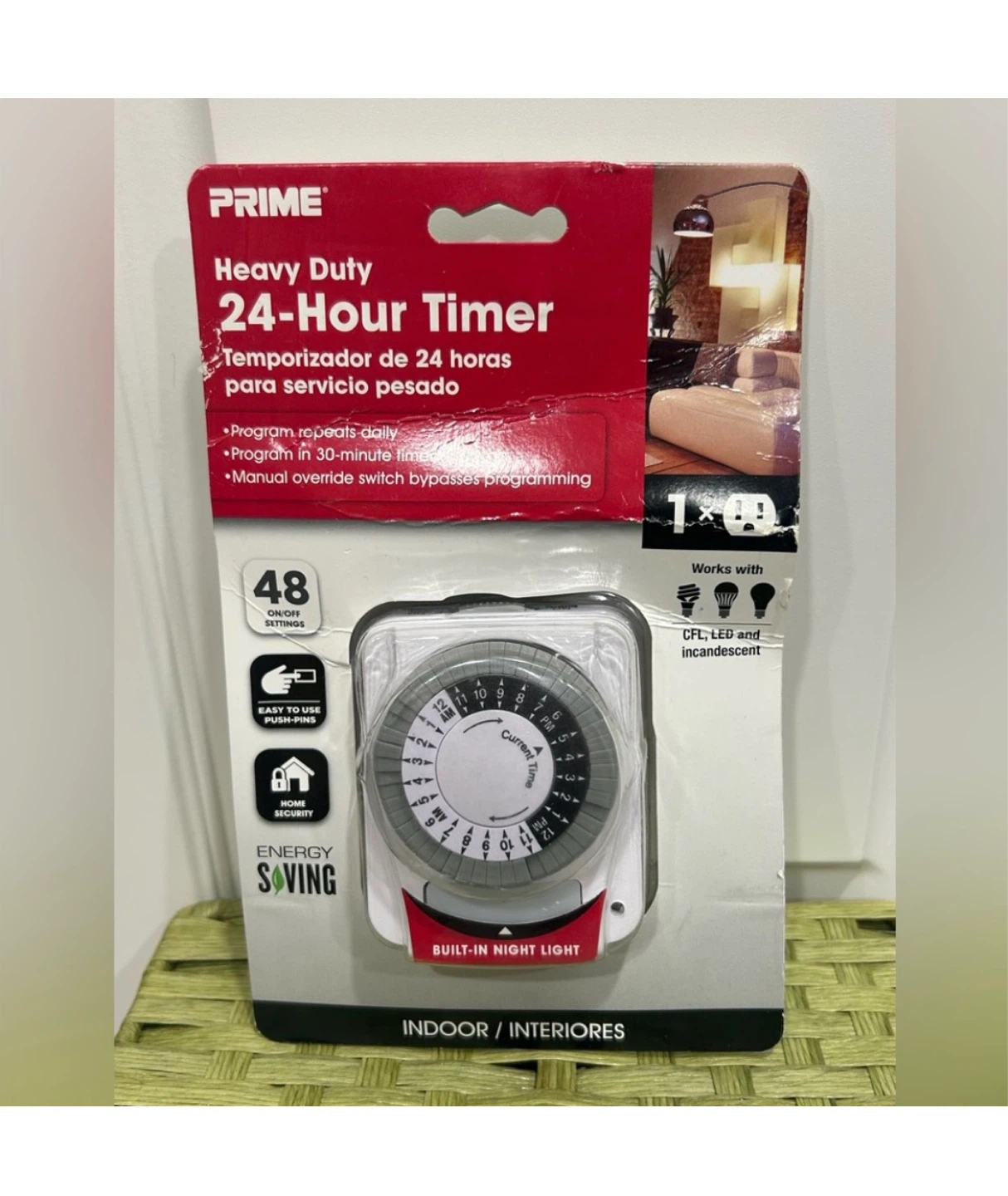 Prime Heavy Duty 24-Hour Indoor/Outdoor Timer