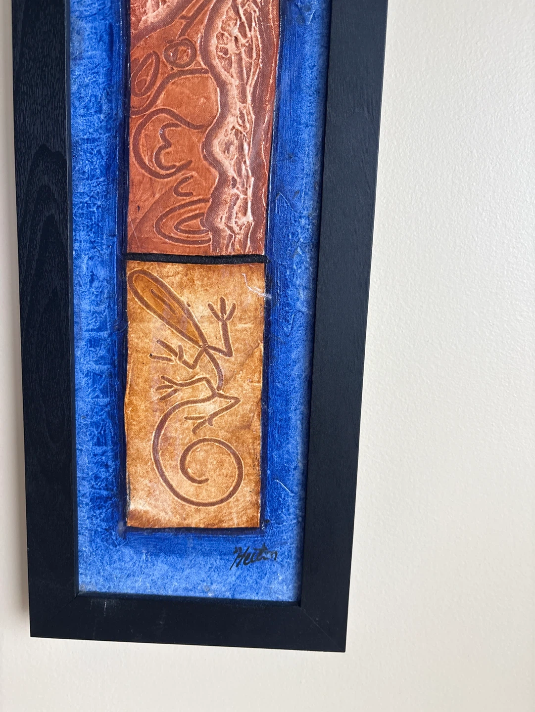 Set of 3 Framed Abstract Art Pieces - photo 2