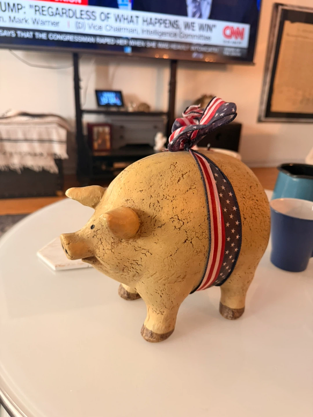 Decorative Piggy Patriotic Ribbon - photo 3