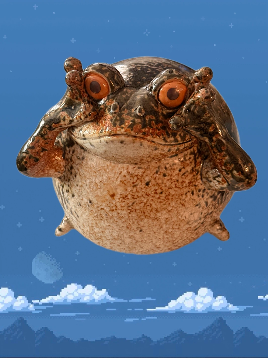 Ceramic Frog Figurine - photo 2