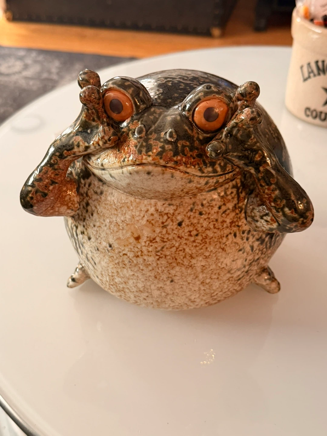 Ceramic Frog Figurine - photo 3
