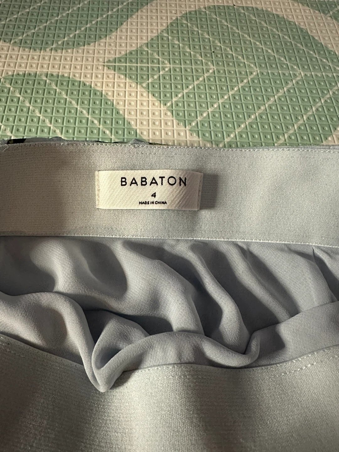 BABATON Blue Floral Skirt Size 4 - photo 2