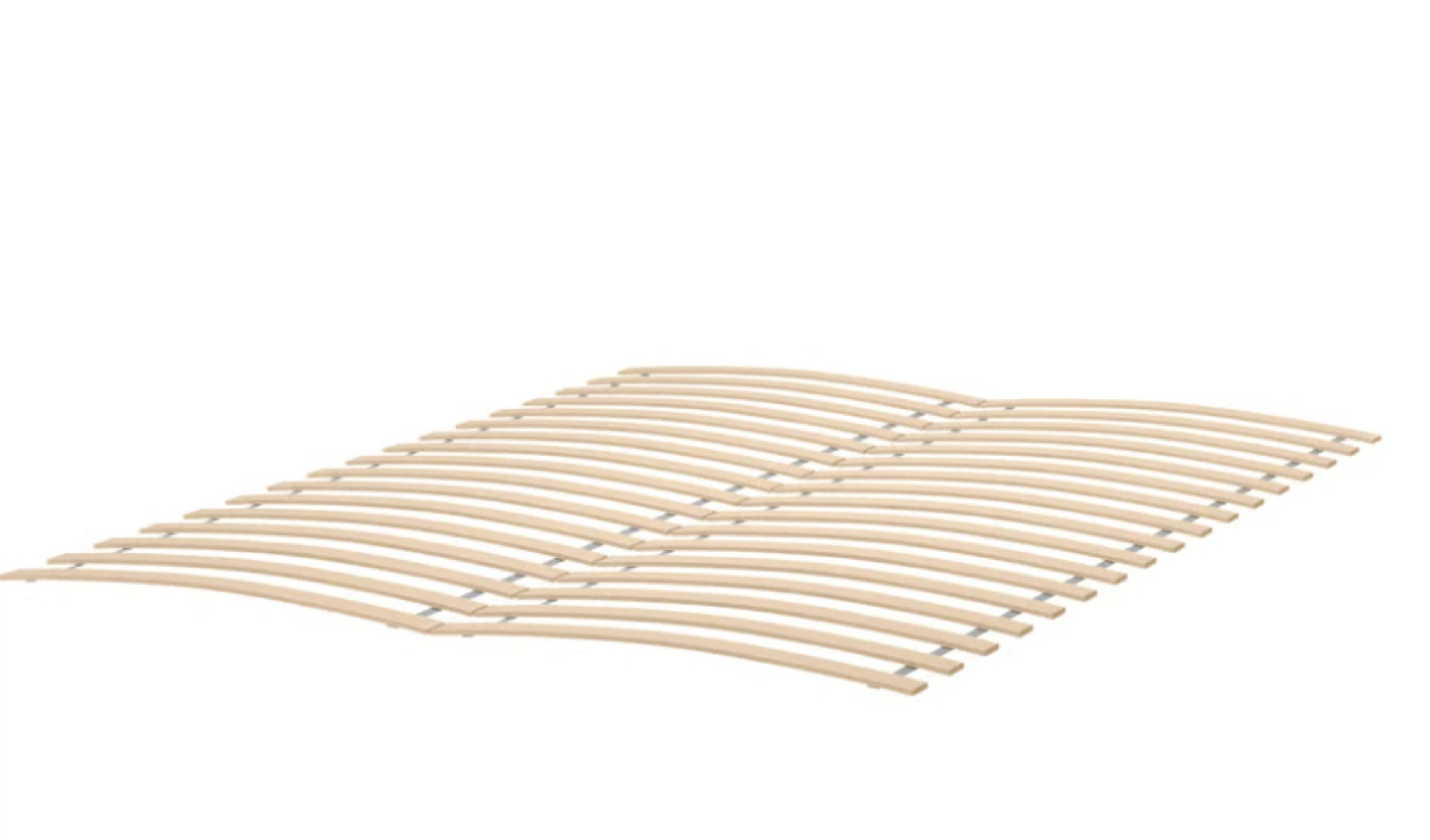 IKEA Malm Double Bed Frame with Slats & Mattress - Dark Brown - photo 3