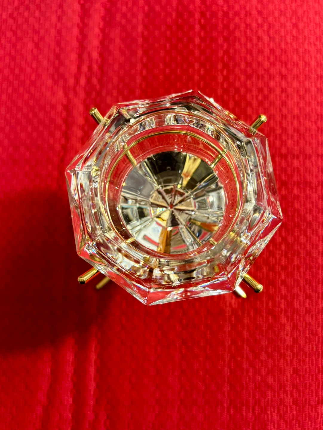 Vintage crystal candle holder - photo 2