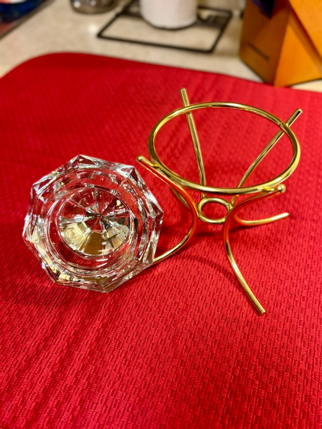 Vintage crystal candle holder - photo 3