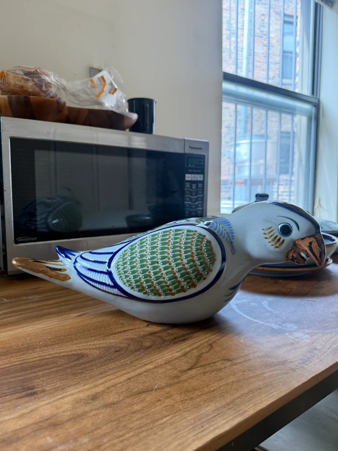 Erandi Tonala hand-painted Ceramic Bird