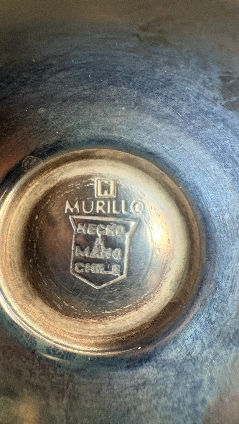 Vintage Murillo Chile Silver-Plated Vase with Tongs - photo 3