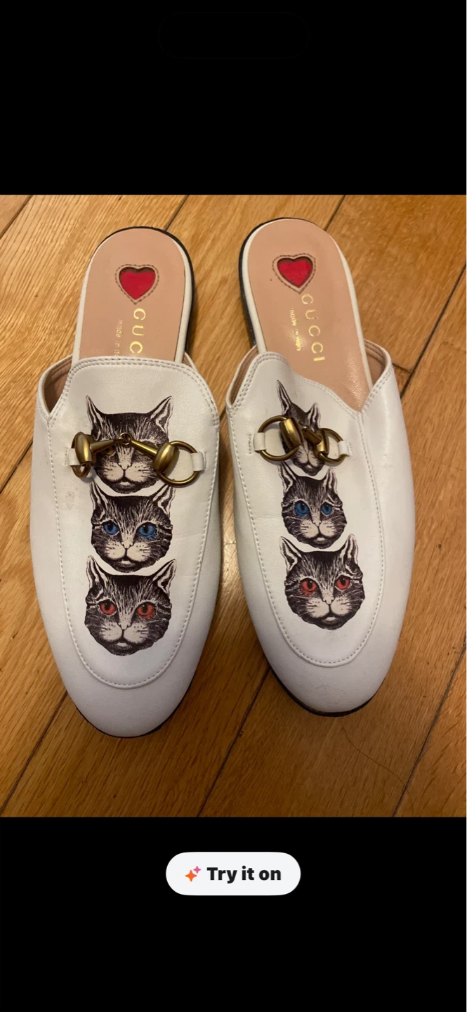 Princetown Cat Mule Flats Size 38