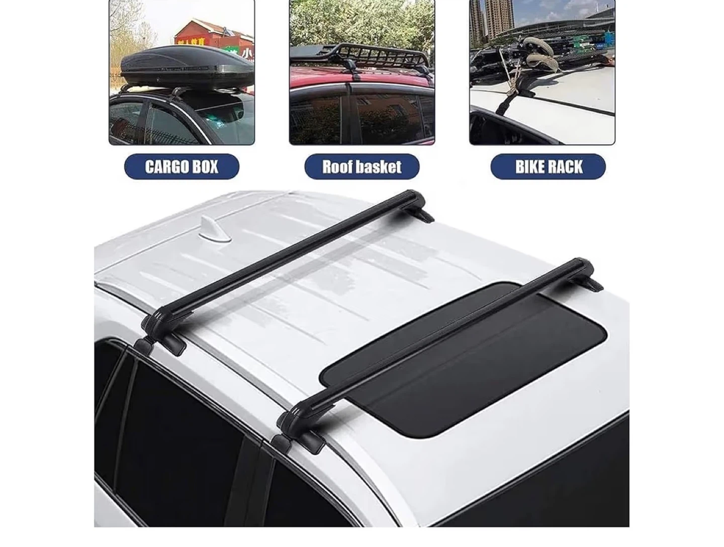 Car Roof Rack Crossbars with Locks - photo 2