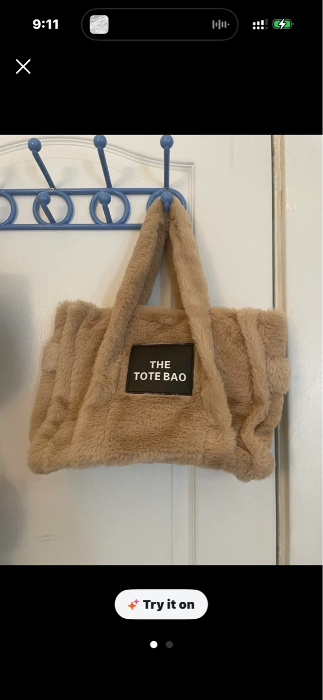 Faux Fur Tote Bag