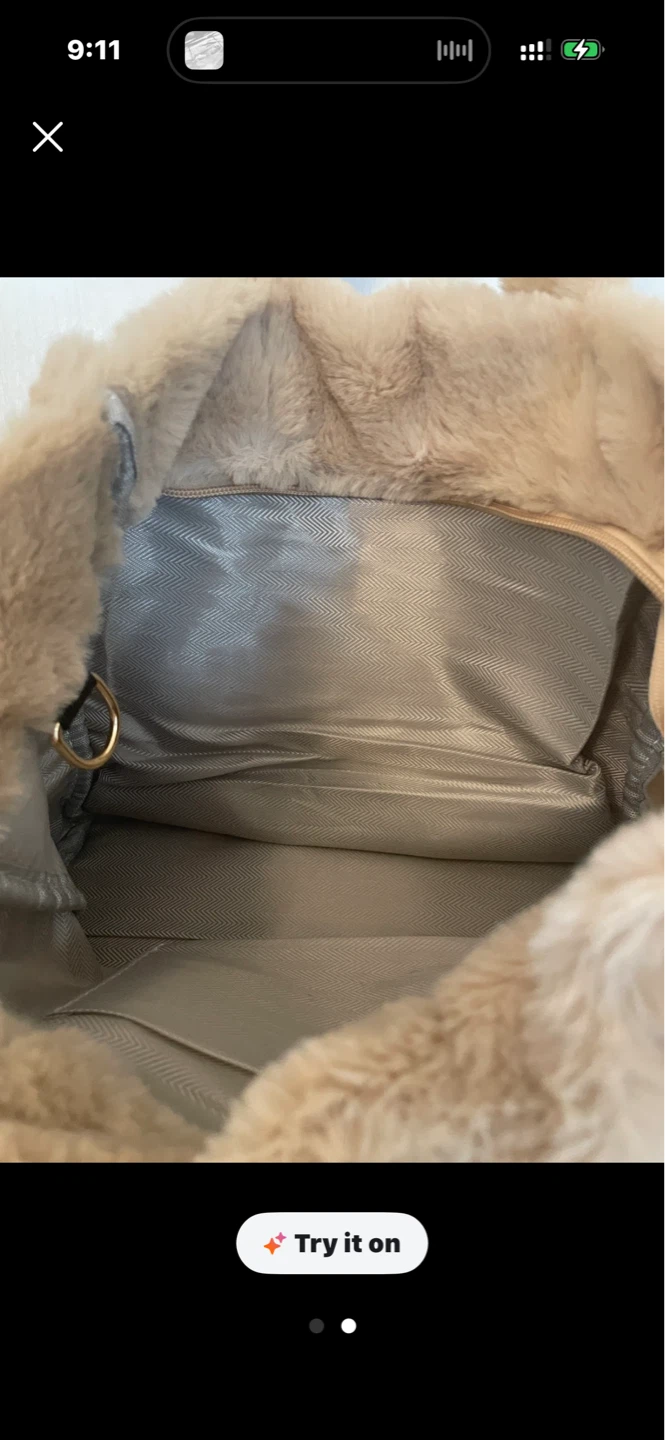 Faux Fur Tote Bag - photo 2