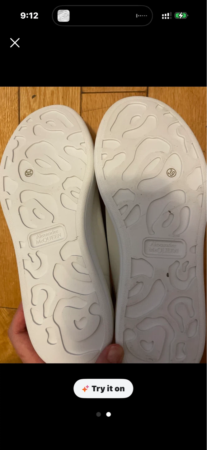 Women's White & Pink Sneakers - Size 39 - photo 2