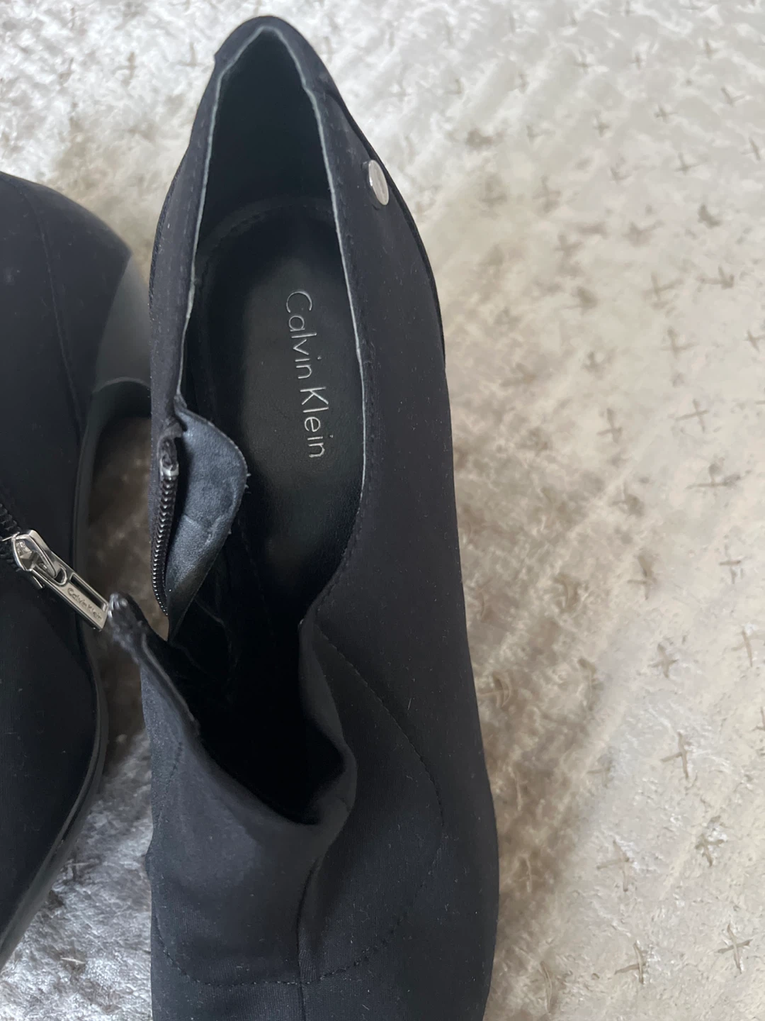 Calvin Klein Black Ankle Booties