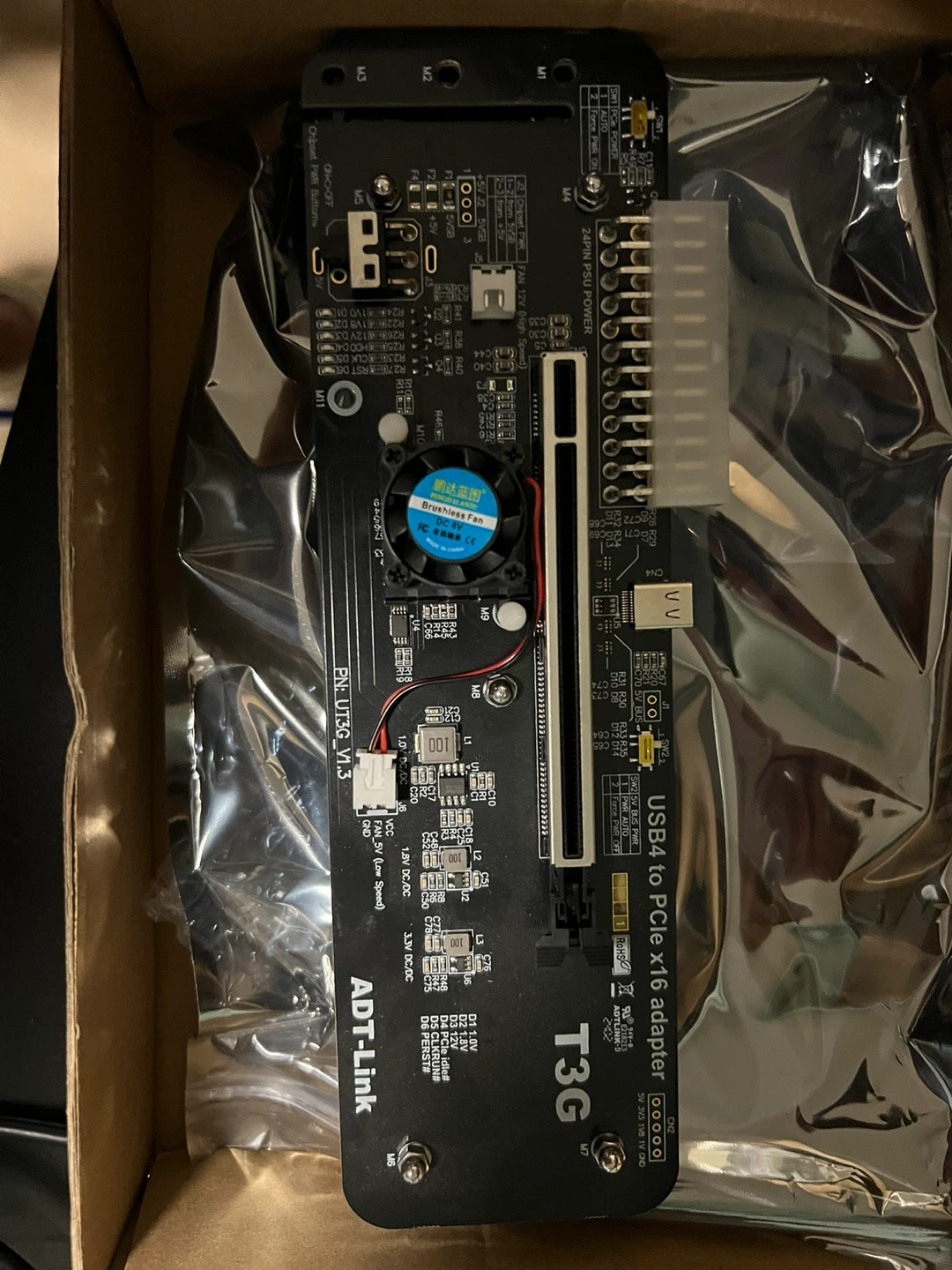 ADT-UT3G eGPU USB 4/Thunderbolt to PCIe Adapter