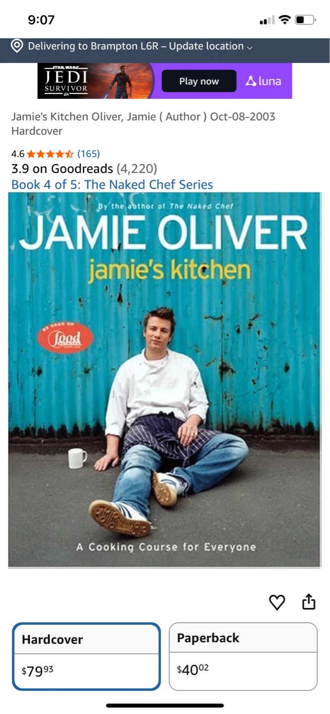 Jamie Oliver's Jamie's Kitchen Cookbook