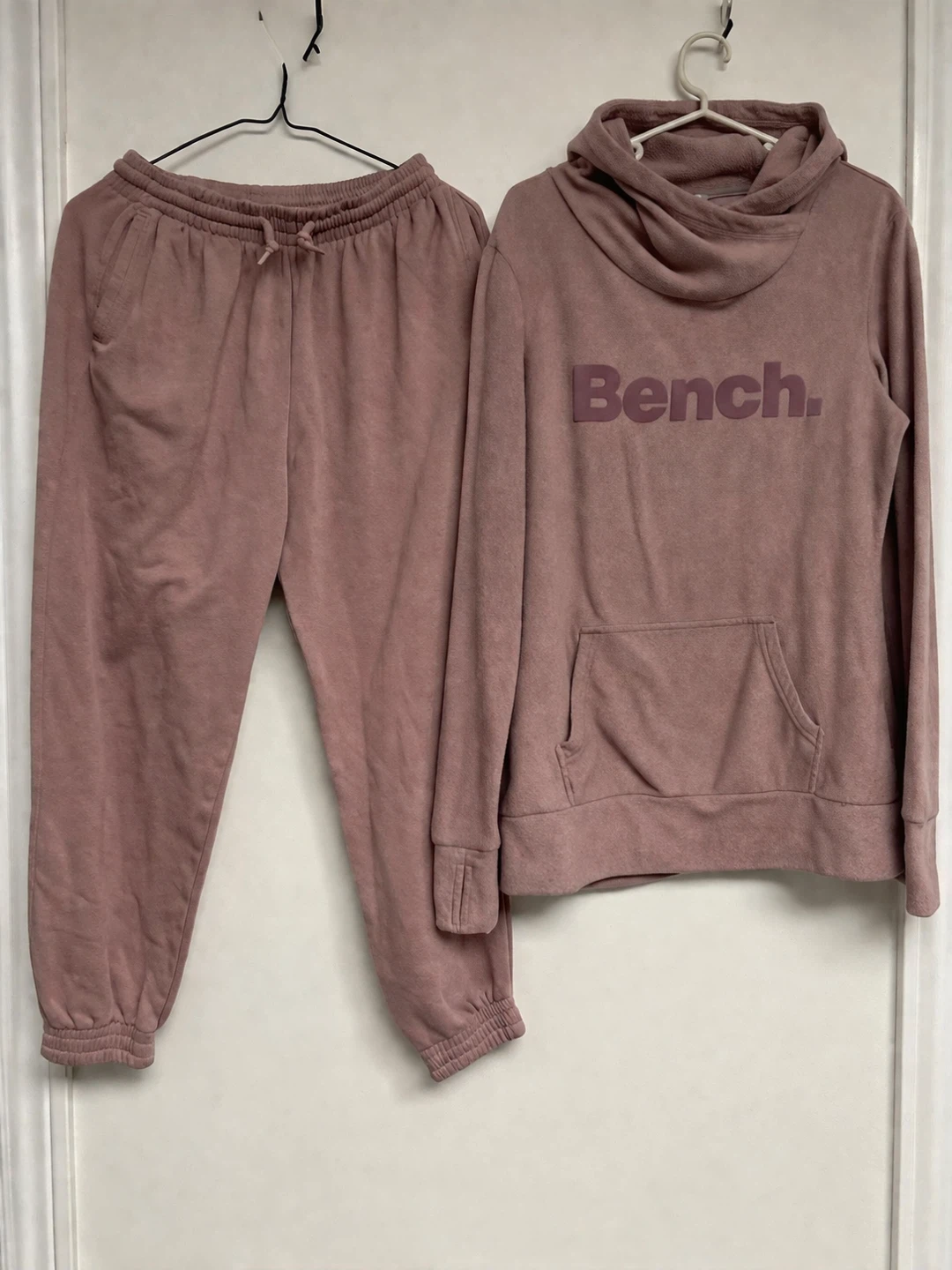 Bench Pink Jogger Sweatpants and Hoodie Set