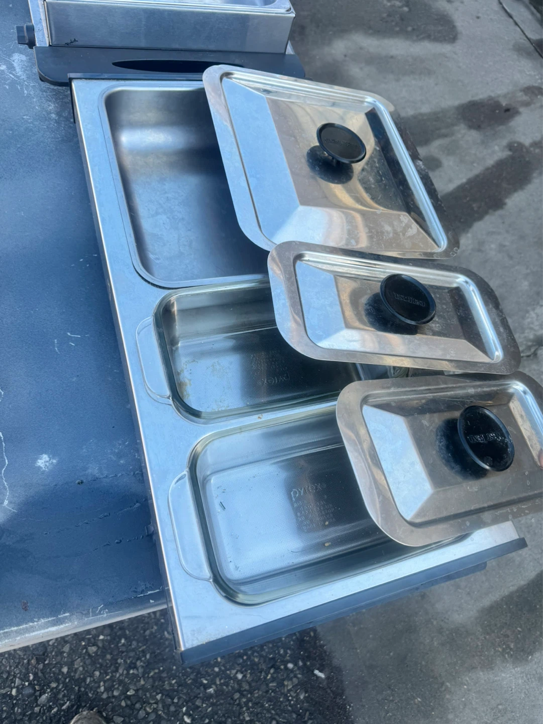 Chafing Dish Set - 3 Tier Stainless Steel Food Warmer with Lids
