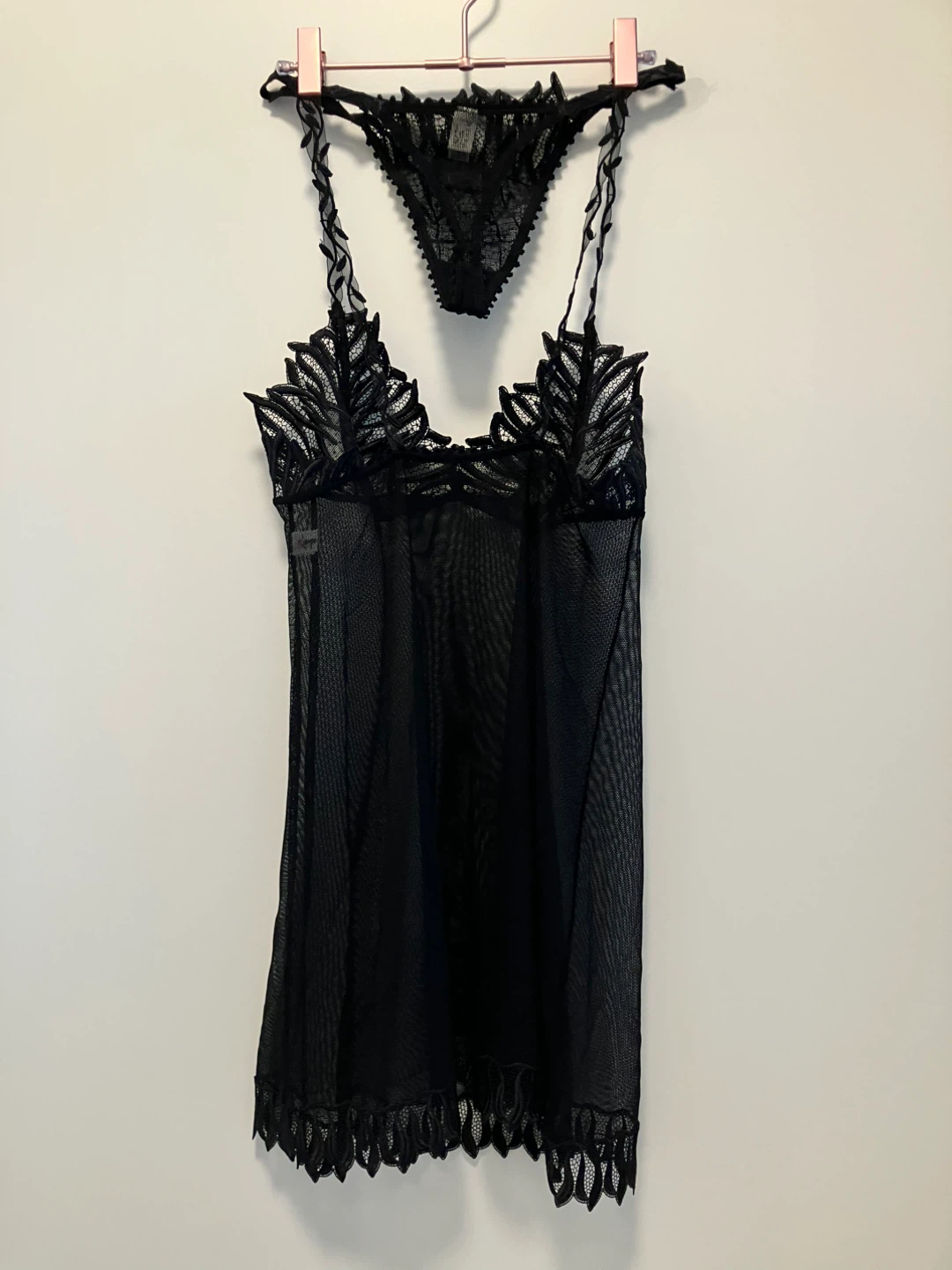 Ravage Black Lace Lingerie Set