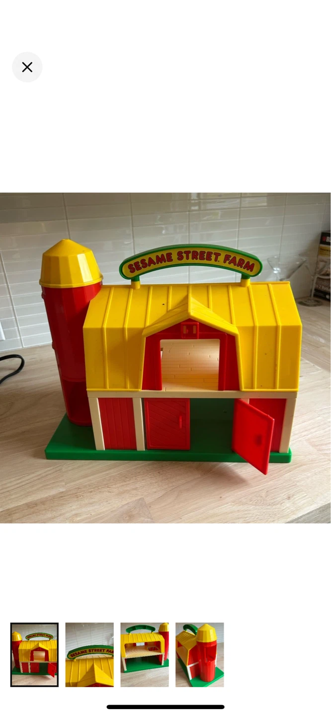 Vintage Sesame Street Farm Playset Toy