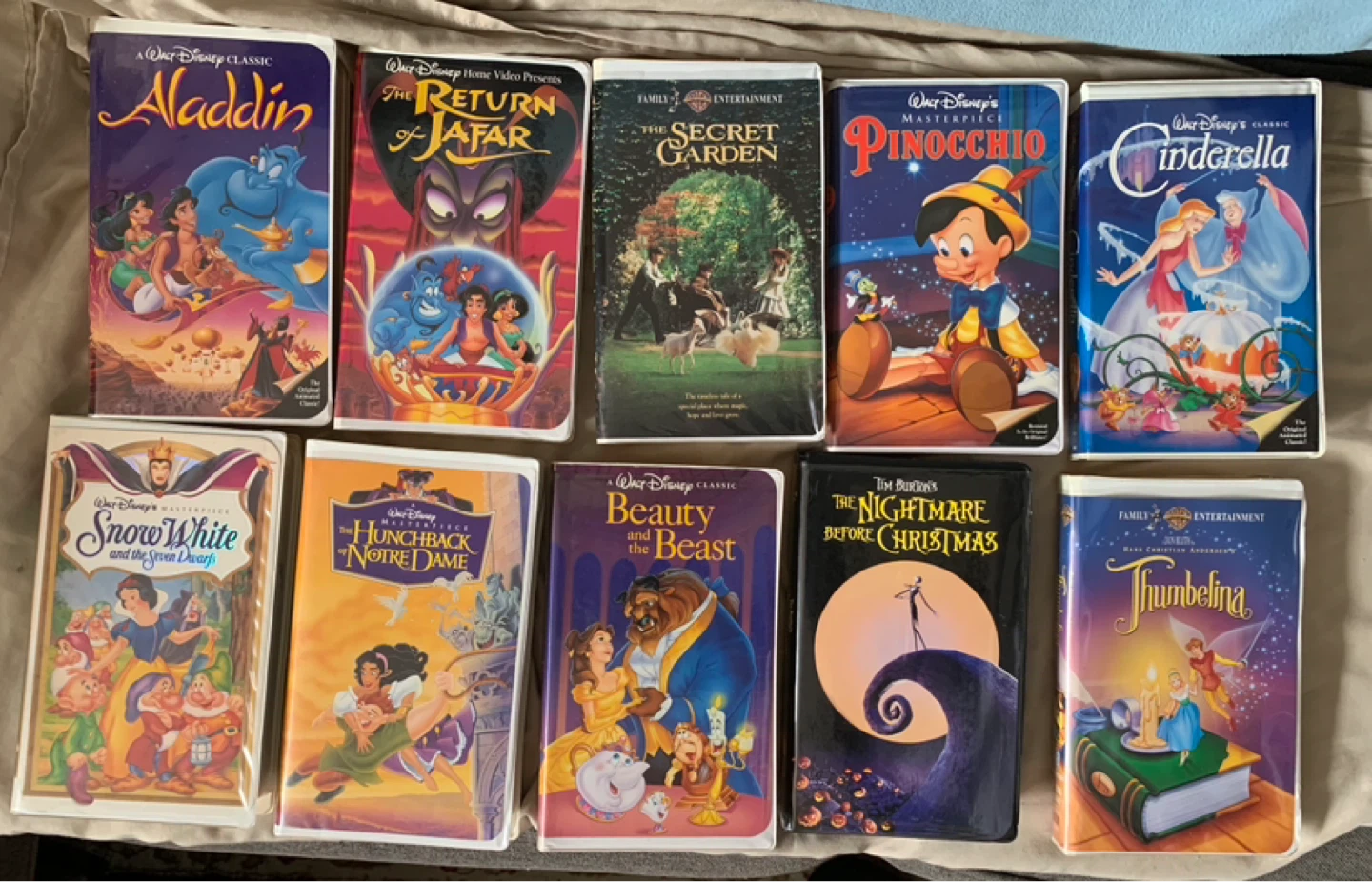 Disney Classic VHS Movies Collection