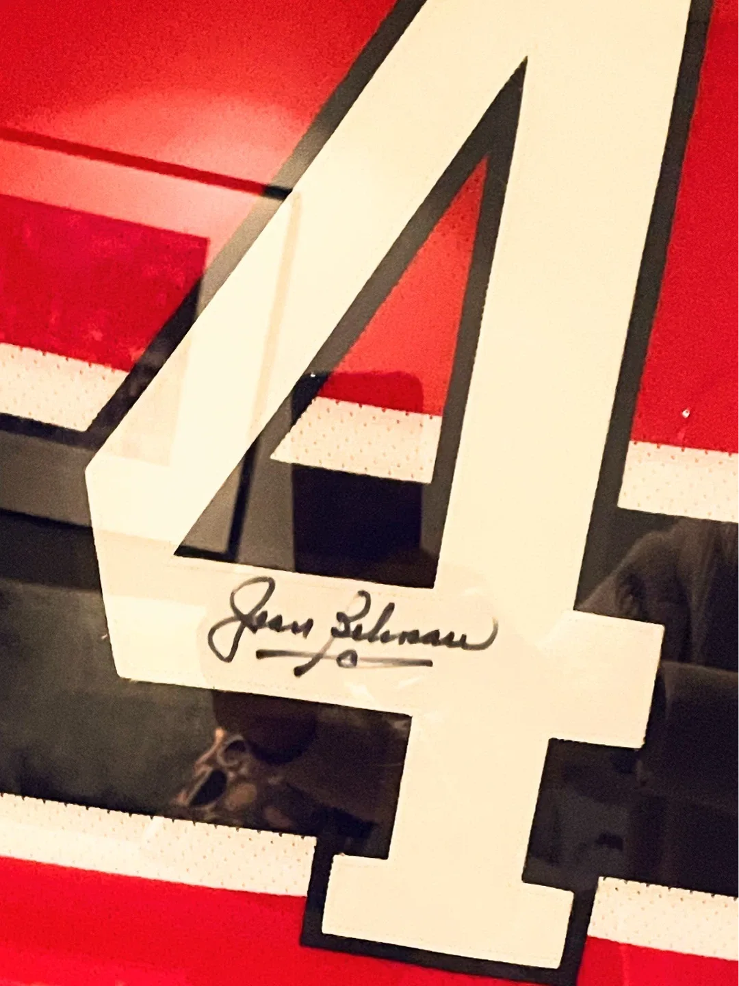 Jean Beliveau 4 Montreal Canadiens Signed Hockey Jersey - photo 2