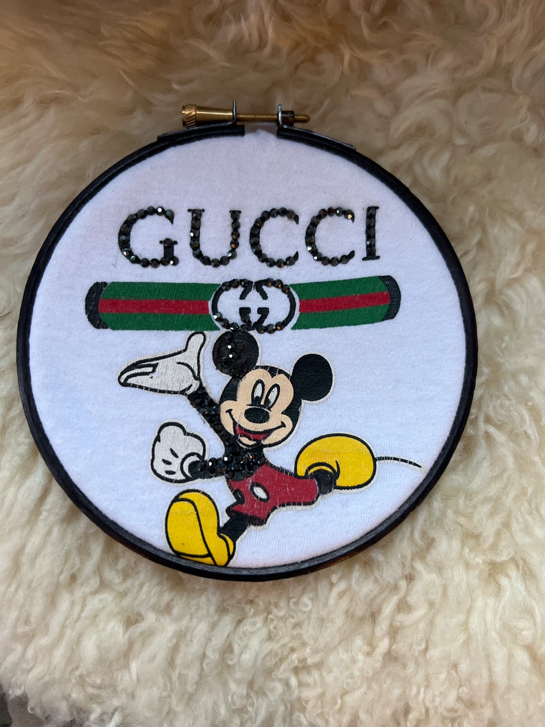 Embellished Hoop Art