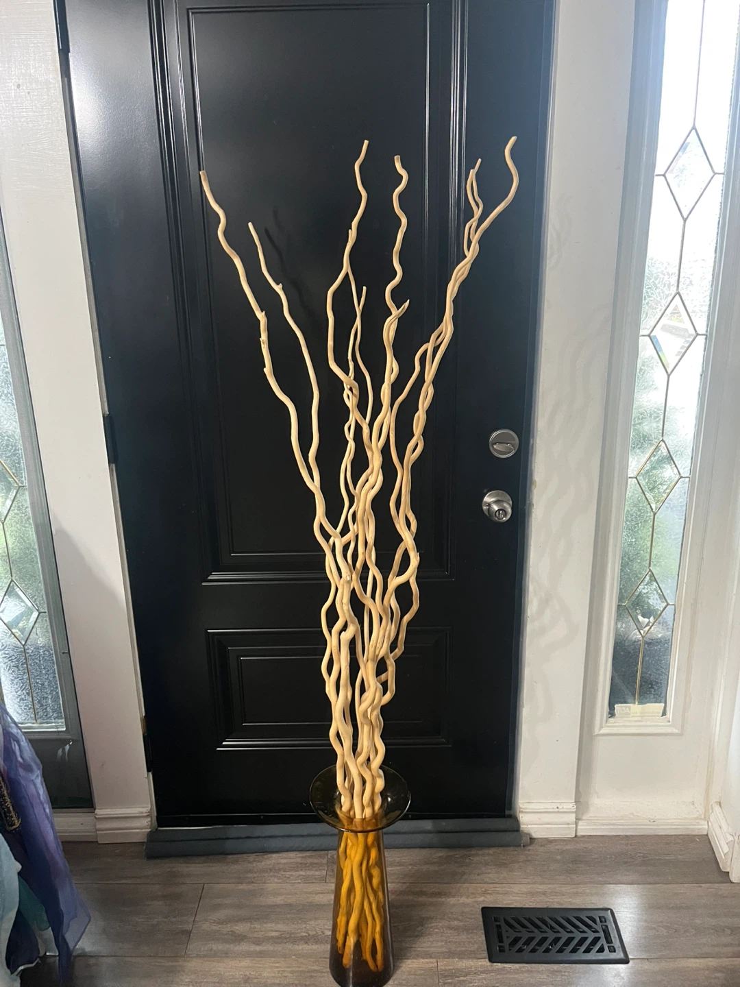 Tall Decorative Vase with Branches