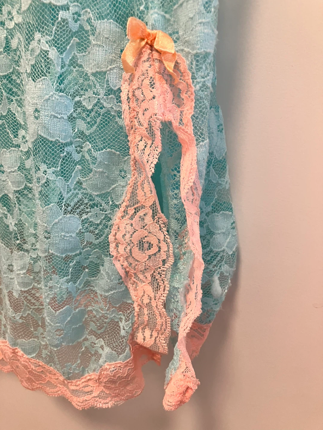 Mint Green Lace Lingerie Set with G-string - photo 4