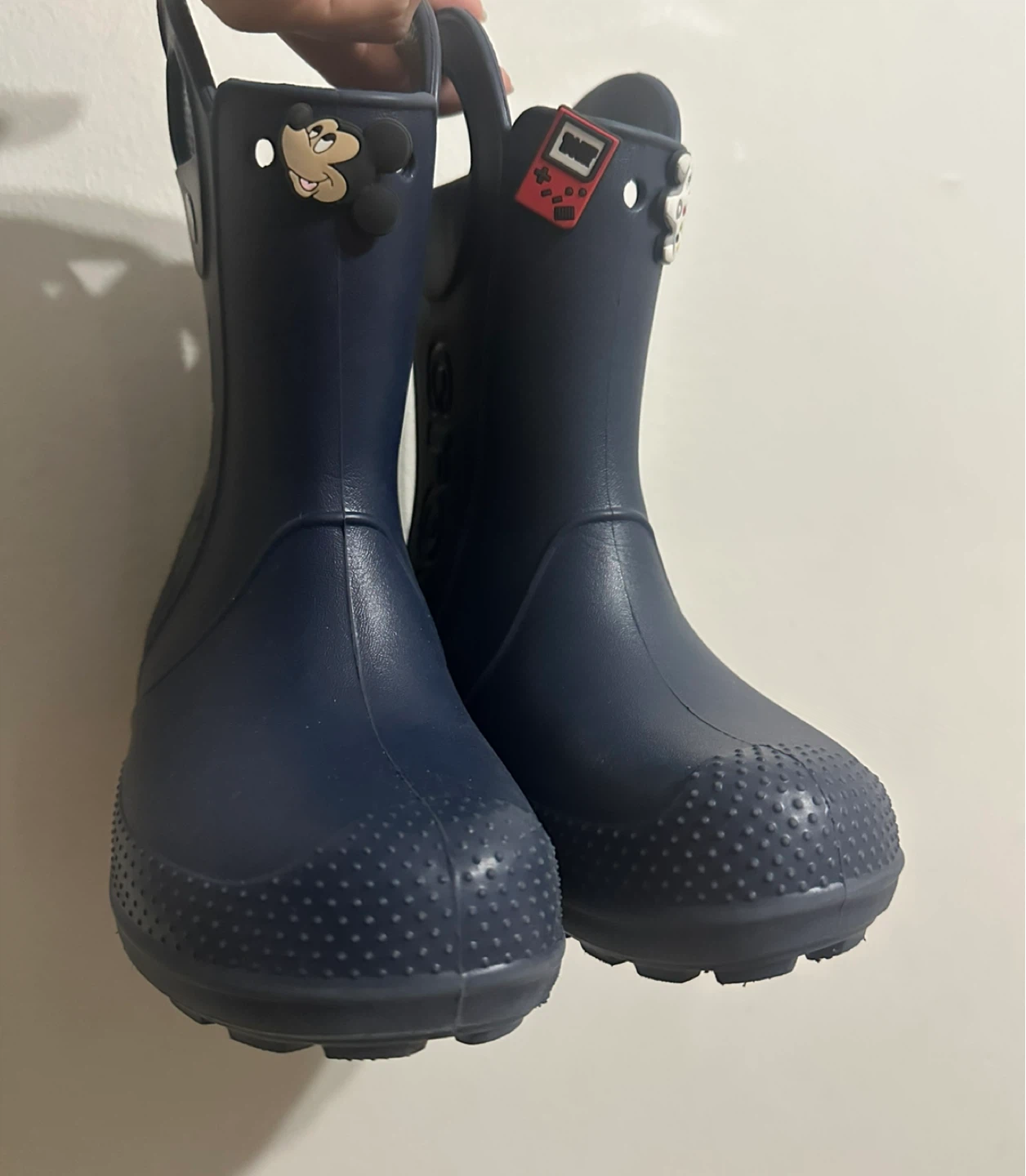 Crocs Kids' Navy Rain Boots with Charms - photo 2