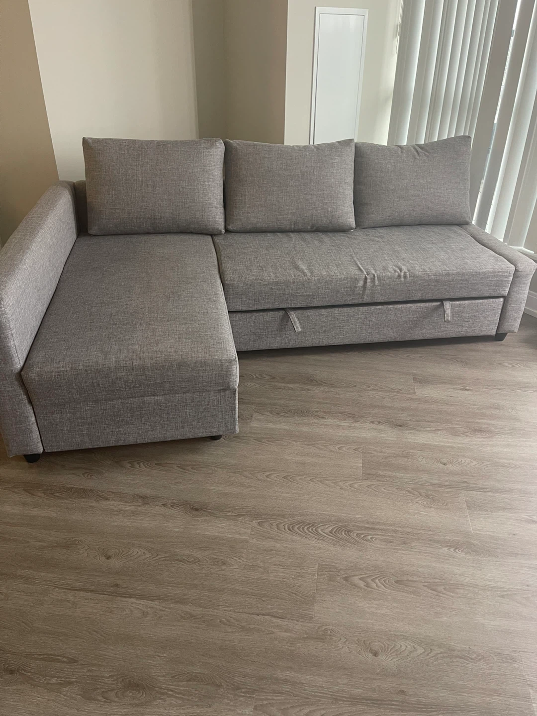 IKEA Grey Sectional Sofa with Storage