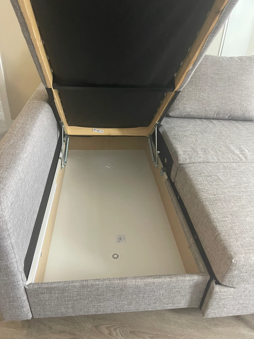 IKEA Grey Sectional Sofa with Storage - photo 5
