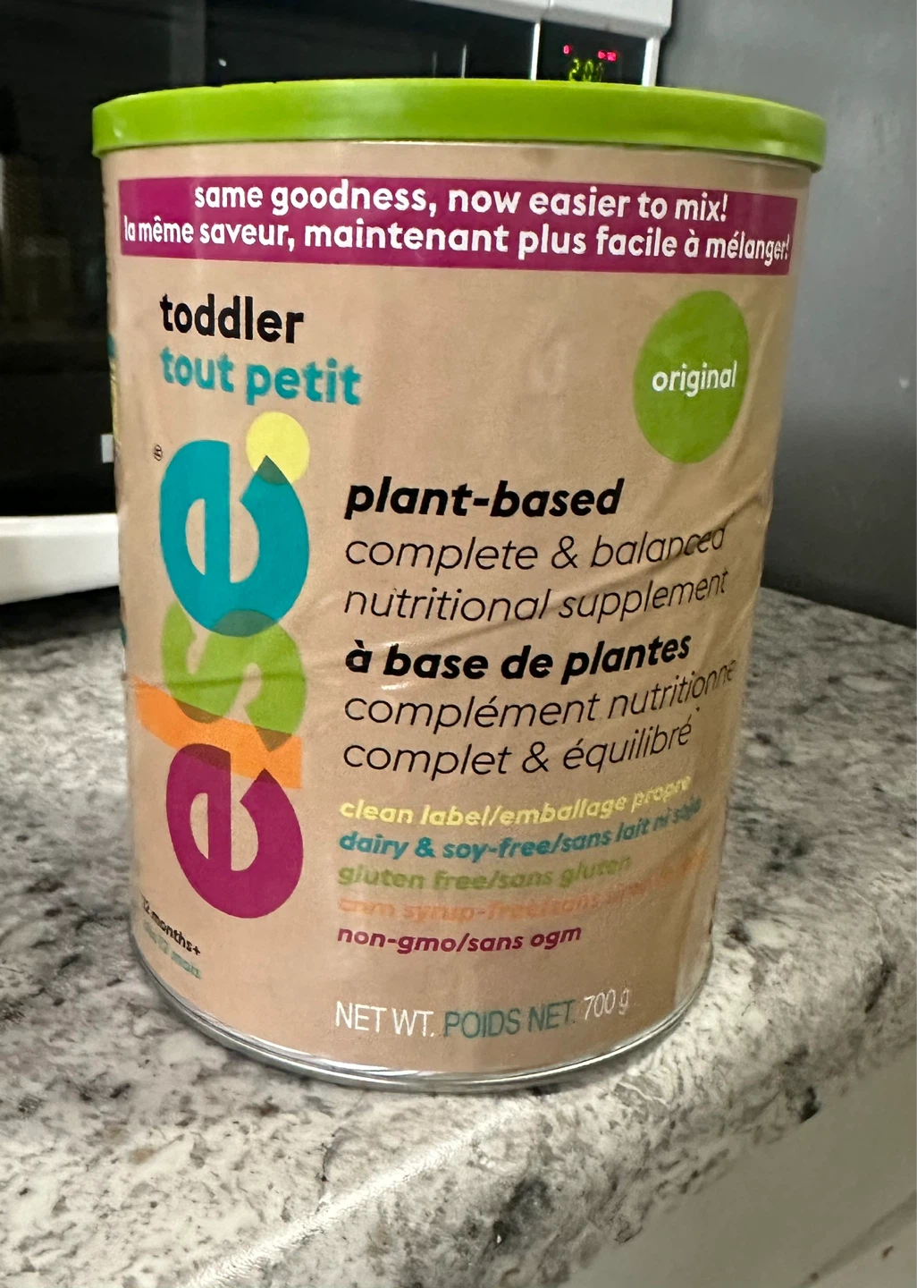 Else Toddler Plant-Based Nutritional Supplement, Original, 700g