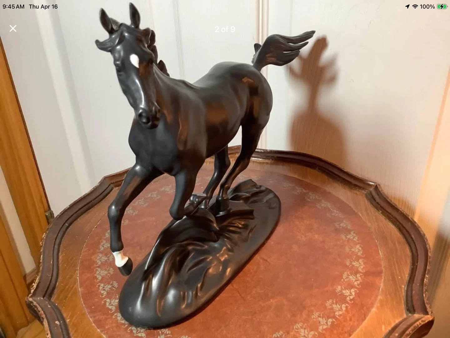 Vt “Black Beauty”’Horse Sculpture by Artist Pamela du Boulay 🐞 - photo 2