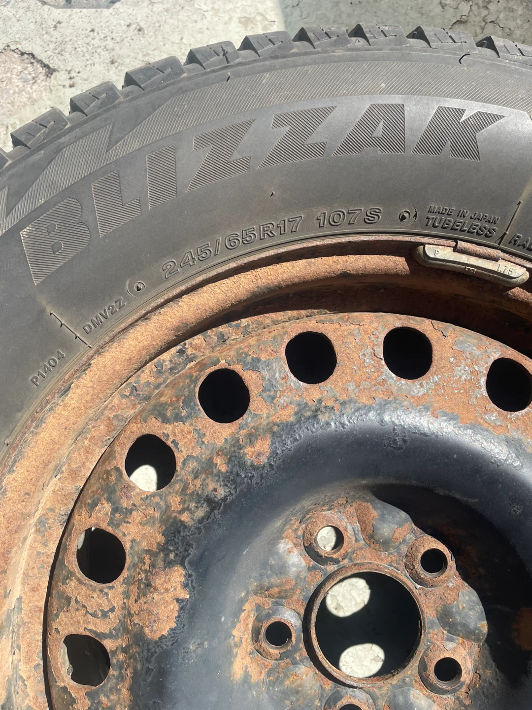 4 WINTER TIRES WITH RIMS FOR SALE