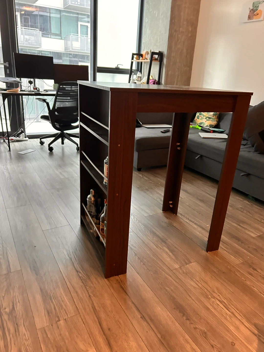 Dark Wood breakfast/bar table